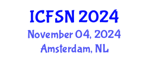 International Conference on Food Science and Nutrition (ICFSN) November 04, 2024 - Amsterdam, Netherlands