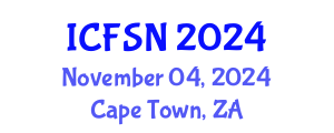 International Conference on Food Science and Nutrition (ICFSN) November 04, 2024 - Cape Town, South Africa