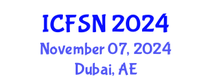 International Conference on Food Science and Nutrition (ICFSN) November 07, 2024 - Dubai, United Arab Emirates