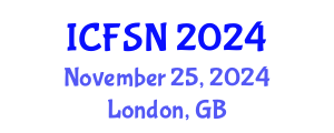 International Conference on Food Science and Nutrition (ICFSN) November 25, 2024 - London, United Kingdom
