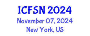 International Conference on Food Science and Nutrition (ICFSN) November 07, 2024 - New York, United States