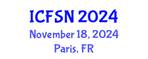 International Conference on Food Science and Nutrition (ICFSN) November 18, 2024 - Paris, France