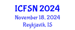 International Conference on Food Science and Nutrition (ICFSN) November 18, 2024 - Reykjavik, Iceland