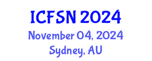International Conference on Food Science and Nutrition (ICFSN) November 04, 2024 - Sydney, Australia
