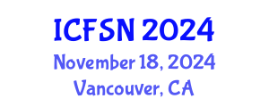 International Conference on Food Science and Nutrition (ICFSN) November 18, 2024 - Vancouver, Canada