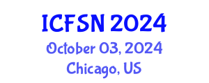 International Conference on Food Science and Nutrition (ICFSN) October 03, 2024 - Chicago, United States