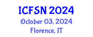 International Conference on Food Science and Nutrition (ICFSN) October 03, 2024 - Florence, Italy