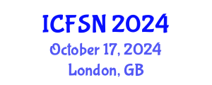 International Conference on Food Science and Nutrition (ICFSN) October 17, 2024 - London, United Kingdom
