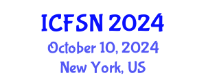 International Conference on Food Science and Nutrition (ICFSN) October 10, 2024 - New York, United States