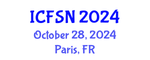 International Conference on Food Science and Nutrition (ICFSN) October 28, 2024 - Paris, France
