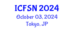 International Conference on Food Science and Nutrition (ICFSN) October 03, 2024 - Tokyo, Japan