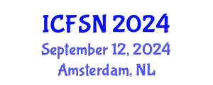 International Conference on Food Science and Nutrition (ICFSN) September 12, 2024 - Amsterdam, Netherlands