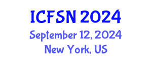 International Conference on Food Science and Nutrition (ICFSN) September 12, 2024 - New York, United States