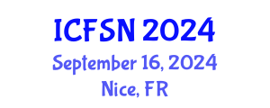 International Conference on Food Science and Nutrition (ICFSN) September 16, 2024 - Nice, France
