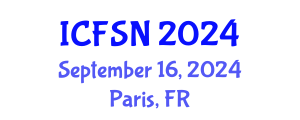 International Conference on Food Science and Nutrition (ICFSN) September 16, 2024 - Paris, France