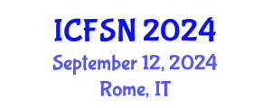 International Conference on Food Science and Nutrition (ICFSN) September 12, 2024 - Rome, Italy
