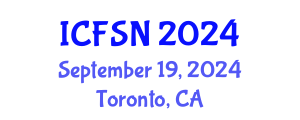 International Conference on Food Science and Nutrition (ICFSN) September 19, 2024 - Toronto, Canada