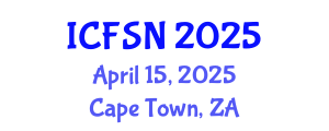 International Conference on Food Science and Nutrition (ICFSN) April 15, 2025 - Cape Town, South Africa
