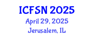 International Conference on Food Science and Nutrition (ICFSN) April 29, 2025 - Jerusalem, Israel