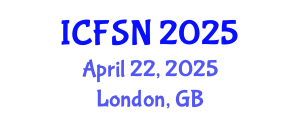 International Conference on Food Science and Nutrition (ICFSN) April 22, 2025 - London, United Kingdom