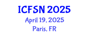International Conference on Food Science and Nutrition (ICFSN) April 19, 2025 - Paris, France