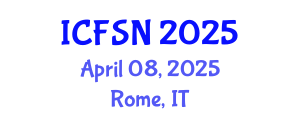 International Conference on Food Science and Nutrition (ICFSN) April 08, 2025 - Rome, Italy