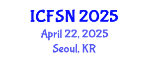 International Conference on Food Science and Nutrition (ICFSN) April 22, 2025 - Seoul, Republic of Korea