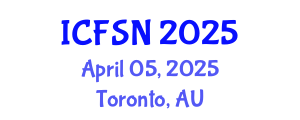 International Conference on Food Science and Nutrition (ICFSN) April 05, 2025 - Toronto, Australia