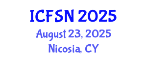 International Conference on Food Science and Nutrition (ICFSN) August 23, 2025 - Nicosia, Cyprus