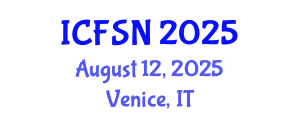 International Conference on Food Science and Nutrition (ICFSN) August 12, 2025 - Venice, Italy