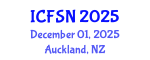 International Conference on Food Science and Nutrition (ICFSN) December 01, 2025 - Auckland, New Zealand