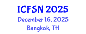 International Conference on Food Science and Nutrition (ICFSN) December 16, 2025 - Bangkok, Thailand
