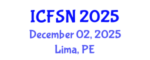 International Conference on Food Science and Nutrition (ICFSN) December 02, 2025 - Lima, Peru