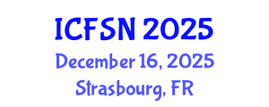 International Conference on Food Science and Nutrition (ICFSN) December 16, 2025 - Strasbourg, France