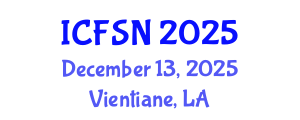International Conference on Food Science and Nutrition (ICFSN) December 13, 2025 - Vientiane, Laos
