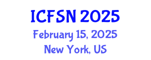 International Conference on Food Science and Nutrition (ICFSN) February 15, 2025 - New York, United States