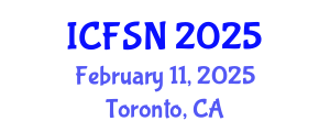 International Conference on Food Science and Nutrition (ICFSN) February 11, 2025 - Toronto, Canada