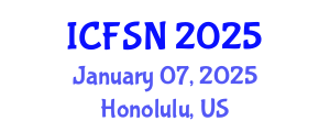 International Conference on Food Science and Nutrition (ICFSN) January 07, 2025 - Honolulu, United States