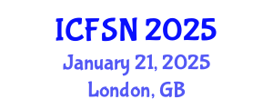 International Conference on Food Science and Nutrition (ICFSN) January 21, 2025 - London, United Kingdom