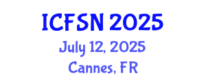 International Conference on Food Science and Nutrition (ICFSN) July 12, 2025 - Cannes, France