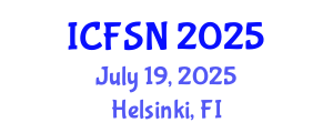 International Conference on Food Science and Nutrition (ICFSN) July 19, 2025 - Helsinki, Finland