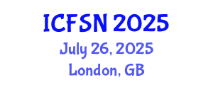 International Conference on Food Science and Nutrition (ICFSN) July 26, 2025 - London, United Kingdom