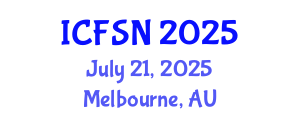 International Conference on Food Science and Nutrition (ICFSN) July 21, 2025 - Melbourne, Australia