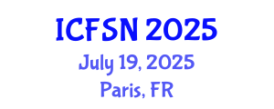 International Conference on Food Science and Nutrition (ICFSN) July 19, 2025 - Paris, France