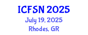 International Conference on Food Science and Nutrition (ICFSN) July 19, 2025 - Rhodes, Greece