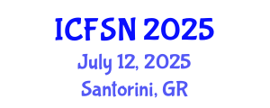 International Conference on Food Science and Nutrition (ICFSN) July 12, 2025 - Santorini, Greece