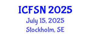 International Conference on Food Science and Nutrition (ICFSN) July 15, 2025 - Stockholm, Sweden