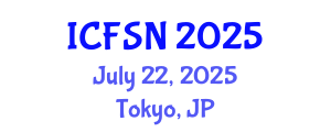 International Conference on Food Science and Nutrition (ICFSN) July 22, 2025 - Tokyo, Japan