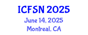 International Conference on Food Science and Nutrition (ICFSN) June 14, 2025 - Montreal, Canada