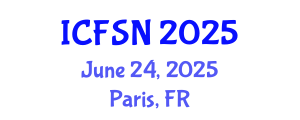 International Conference on Food Science and Nutrition (ICFSN) June 24, 2025 - Paris, France